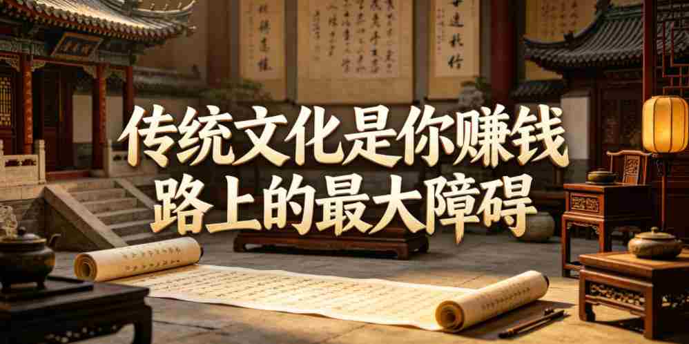 付费文章：传统文化是你賺钱路上的最大障碍-副业部