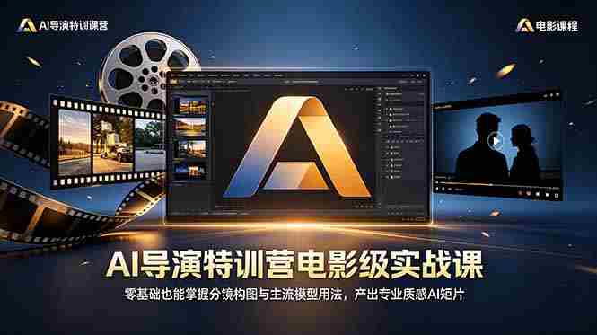 （18804期）AI导演特训营电影级实战课，零基础也能掌握分镜构图与主流模型用法，产出专业质感AI短片-副业部