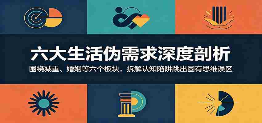 六大生活伪需求深度剖析：围绕减重、婚姻等六个板块，拆解认知陷阱跳出固有思维误区-副业部
