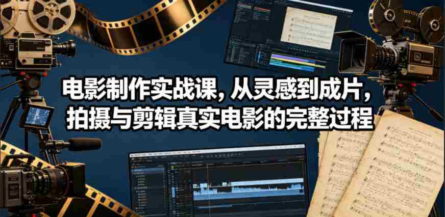 电影制作实战课，从灵感到成片，拍摄与剪辑真实电影的完整过程【原创双语字幕】-副业部