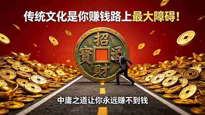 （18872期）付费文章：传统文化是你赚钱路上最大障碍！中庸之道让你永远赚不到钱-副业部