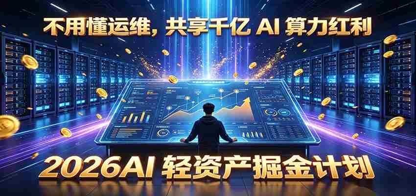不用懂运维，共享千亿 AI 算力红利，2026AI 轻资产掘金计划-副业部