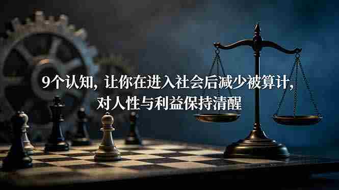 （19042期）付费文章：9个认知，让你在进入社会后减少被算计，对人性与利益保持清醒-副业部