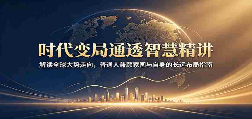时代变局通透智慧精讲：解读全球大势走向，普通人兼顾家国与自身的长远布局指南-副业部