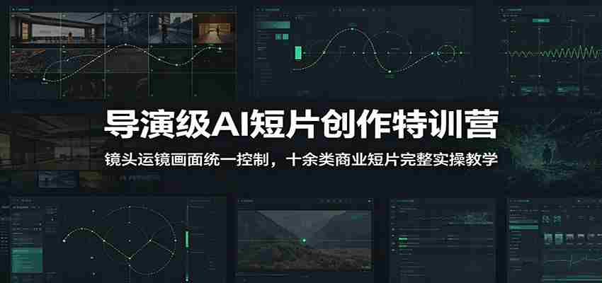 导演级AI短片创作特训营：镜头运镜画面统一控制，十余类商业短片完整实操教学（更新）-副业部