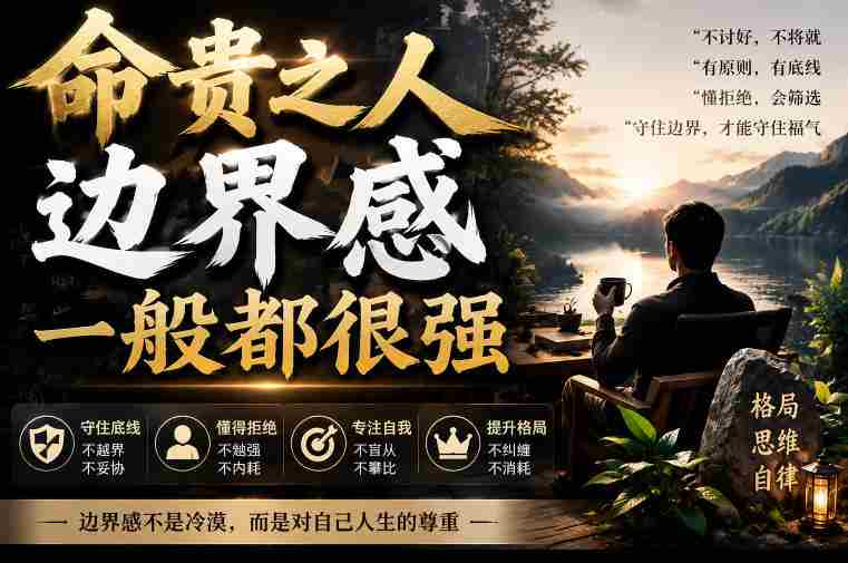 （19588期）付费文章：命贵之人，边界感一般都很强，从五大维度拆解建立强边界的实操方法-副业部