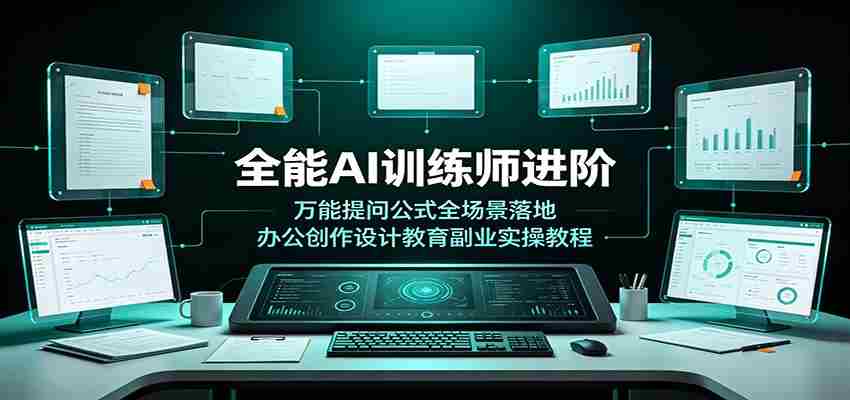 全能AI训练师进阶：万能提问公式全场景落地，办公创作设计教育副业实操教程-副业部