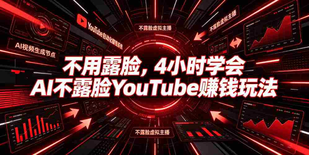 不用露脸，4小时学会AI不露脸YouTube賺钱玩法【原创双语字幕】-副业部