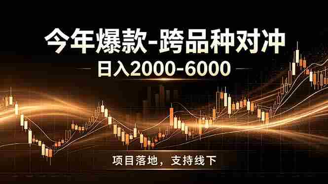 （19179期）全新跨品种对冲模式上线！日稳定盈利 2000-6000，合规长久可批量放大-副业部