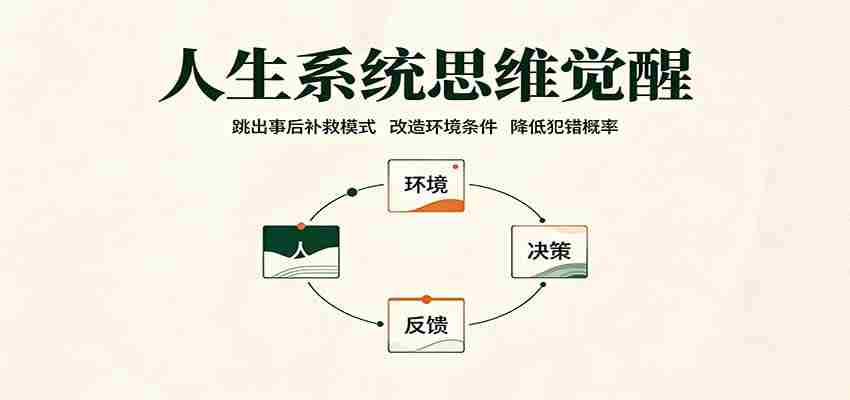 人生系统思维觉醒：跳出事后补救模式，改造环境条件，降低犯错概率-副业部