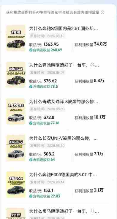 抖音某博主的AI动漫汽车科普解说同款教学，从文案分镜、AI绘画到动态视频生成，0基础解锁抖音精选独家收益