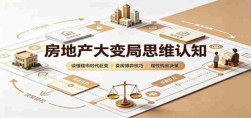 房地产大变局思维认知：读懂楼市时代巨变，卖房博弈技巧，理性购房决策-副业部