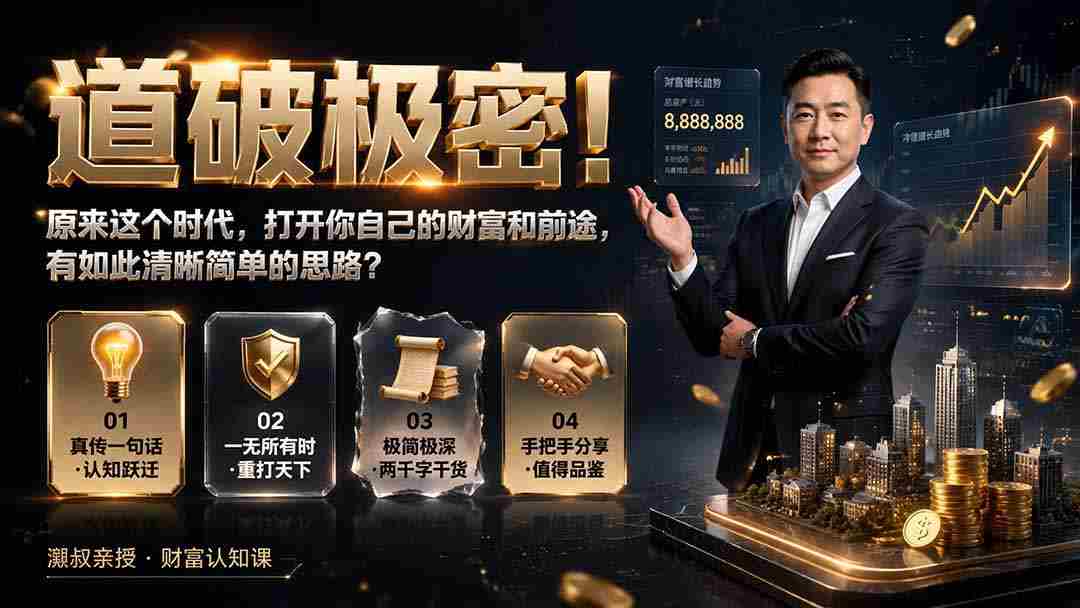 （19661期）付费文章：道破极密！原来这个时代，打开你自己的财富和前途，有如此清晰简单的思路？-副业部