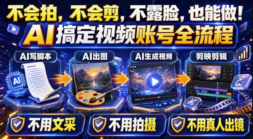 AI短视频起号实战项目，用AI做视频起号，45天涨粉12W，一条广告8.5k，广告接到手软，引流、变现两不误！-副业部