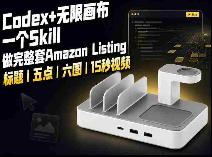我用一个Codex Skill做完Amazon Listing：标题、五点、六图和视频全流程-副业部