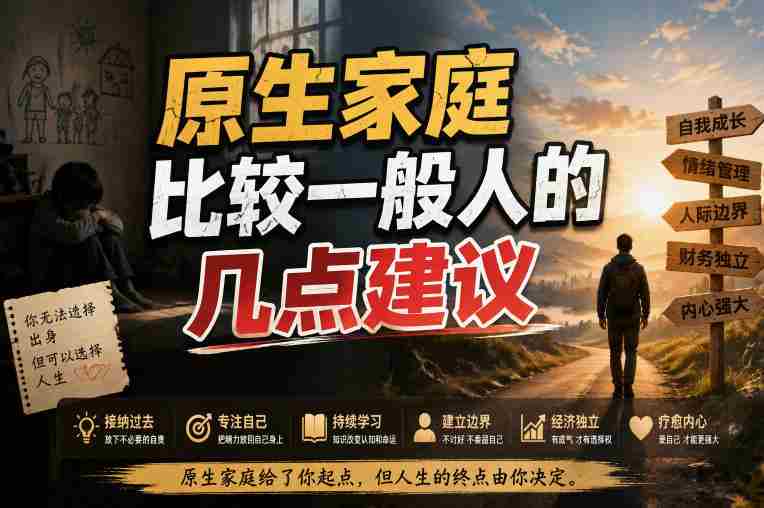 付费文章：给原生家庭比较一般人的几点建议-副业部