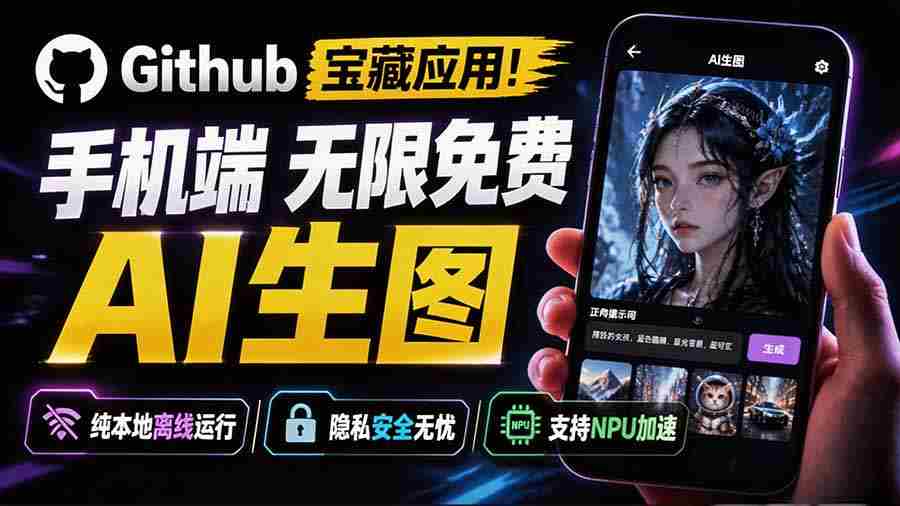 （19681期）Github宝藏应用！手机端无限免费AI 生图，纯本地离线运行，支持NPU加速 斩获3.1k stars，local-dream-副业部