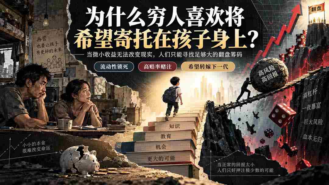 （20318期）社群精品文章：为什么穷人喜欢将希望寄托在孩子身上？-副业部