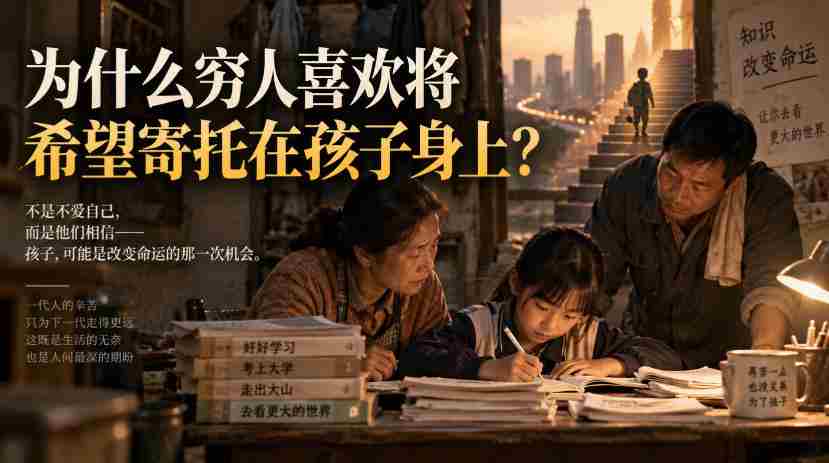 某社群精品文章：为什么穷人喜欢将希望寄托在孩子身上？-副业部