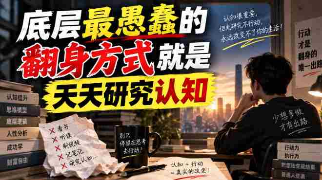 付费文章：底层最愚蠢的翻身方式就是天天研究认知-副业部