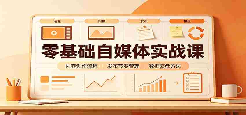 零基础自媒体实战课：赛道人设冷启动，内容创作复盘，公私域商业闭环-副业部