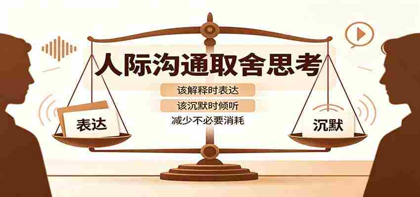 人际沟通取舍思考：分清解释与沉默边界，拿捏职场生活沟通分寸减少情绪内耗-副业部