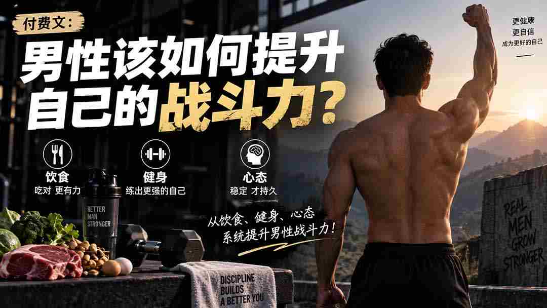 付费文章：男性该如何提升自己的战斗力？-副业部