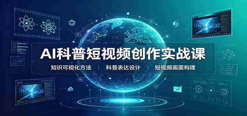 AI科普短视频创作实战课：配套要点文档，文案与视频提示词模板教学-副业部