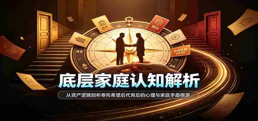 底层家庭认知解析：从资产逻辑剖析寄托希望后代背后的心理与家庭矛盾根源-副业部