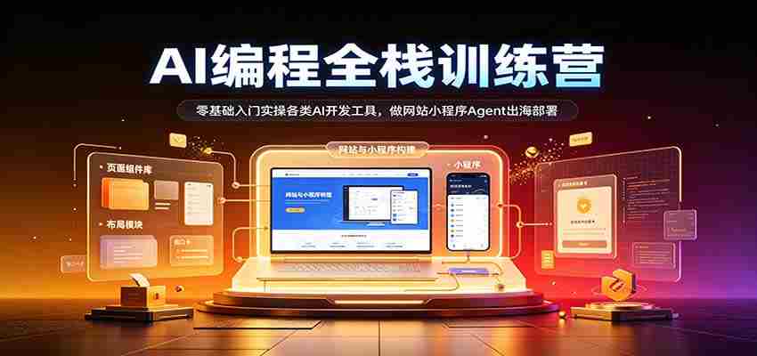 从零起步，AI编程全栈高手训练营：掌握多种AI开发利器，打造网站小程序，助力Agent海外部署
