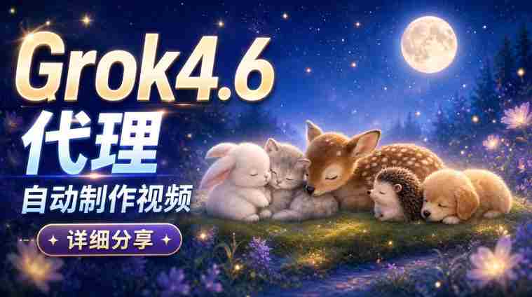 AI代理新版本Grok 4.6视频制作揭秘：从构思到成品，全方位实操解析！-副业部