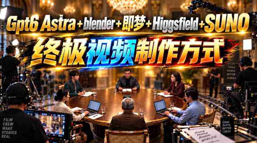揭开GPT-6与Suno的神秘面纱：Astra、Blender、即梦、Higgsfield联手打造视频制作新纪元！-副业部