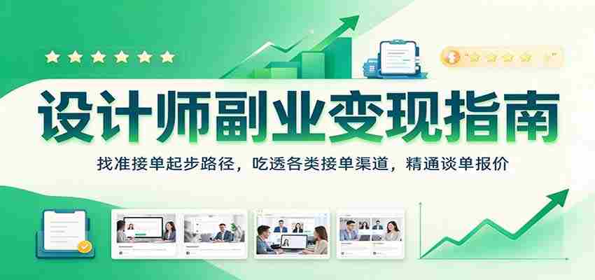 揭秘设计师副业盈利之道：探寻接单起点，掌握多样接单途径，精通谈判与报价技巧-副业部