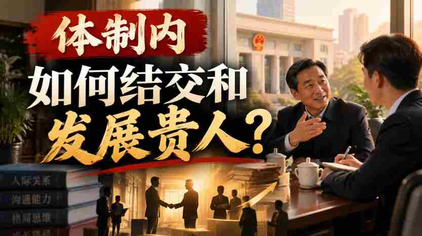 在体制深处,如何拓展人脉,结识助力良多的重要人物?-副业部