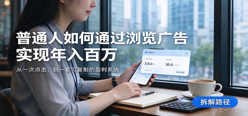 2026最新技术24小时全自动浏览广告，全网独家，单台设备日入200+，支持实地学习考察-副业部