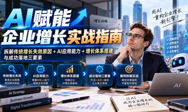 （20850期）【无水印】AI赋能企业增长实战指南：拆解传统增长失效原因+AI应用能力+增长体系搭建与成功落地三要素