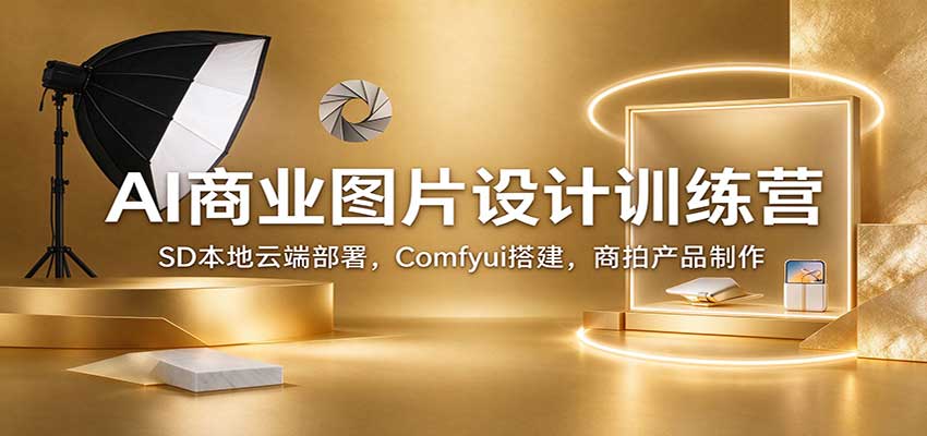 AI商业图片设计训练营:SD本地云端部署,Comfyui搭建,商拍产品制作-副业部