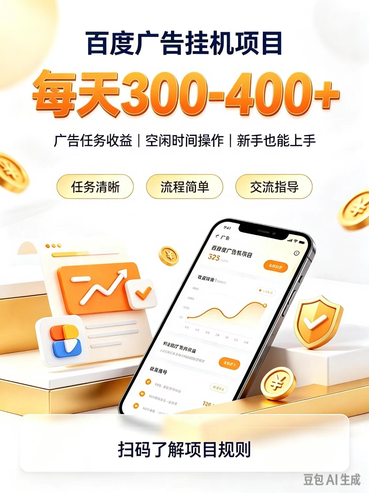 广告挂机0门槛副业，日赚300-400，躺赚稳定风口项目-副业部