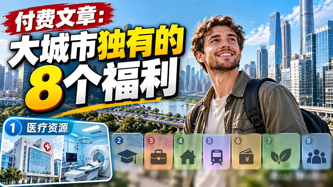 (20848期)付费文章:大城市独有的8个福利-副业部