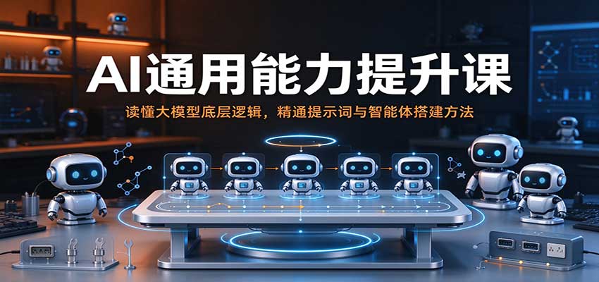 AI通用能力提升课：读懂大模型底层逻辑，精通提示词与智能体搭建方法-副业部