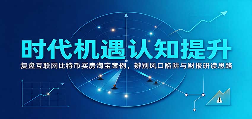 时代机遇认知提升:复盘互联网比特币买房淘宝案例,辨别风口陷阱与财报研读思路插图 时代机遇认知提升:复盘互联网比特币买房淘宝案例,辨别风口陷阱与财报研读思路插图