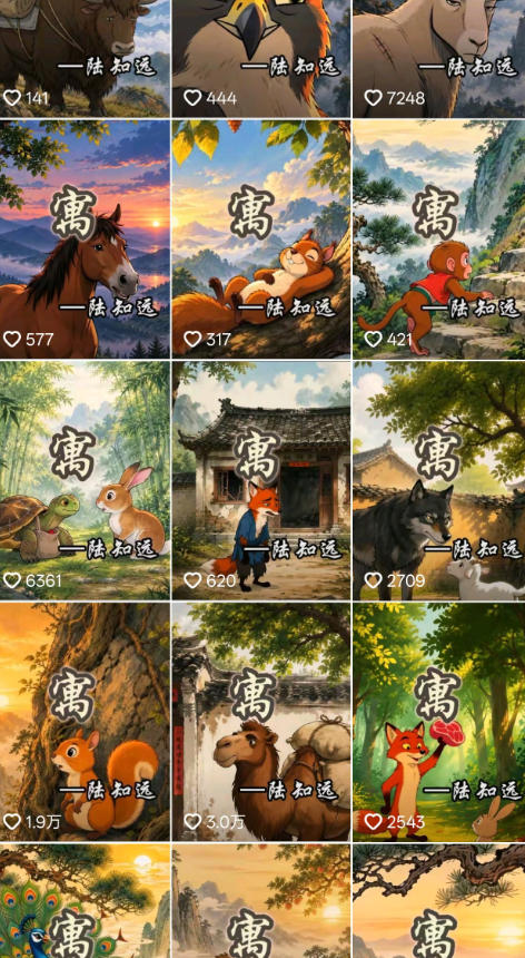 抖音某博主的AI寓言故事动画教学，涵盖封面设计、AI动画生成、工具、低成本薅羊毛生成，轻松入局蓝海赛道变现插图1