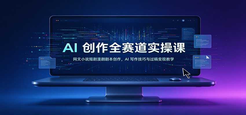 AI创作全赛道实操课:网文小说短剧漫剧剧本创作,AI写作技巧与过稿变现教学-副业部