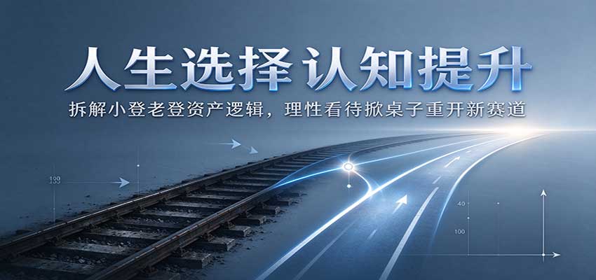 人生选择认知提升：拆解小登老登资产逻辑，理性看待掀桌子重开新赛道-副业部