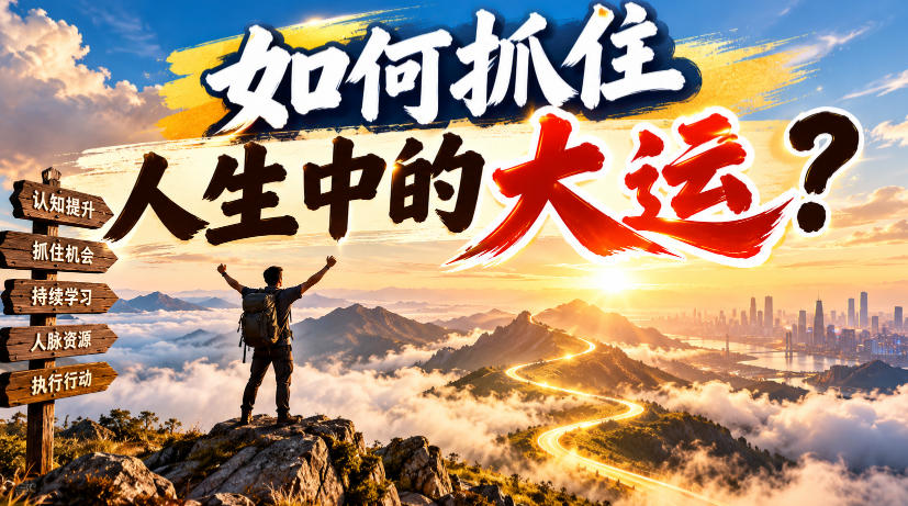 某公众号付费文章：如何抓住人生中的大运？-副业部