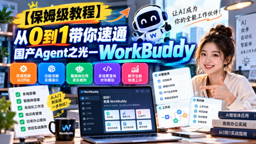 【保姆级教程】从0到1带你速通国产Agent之光—WorkBuddy【文档】-副业部