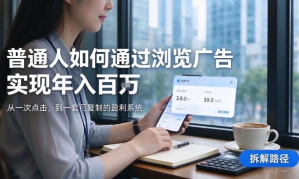 2026最新技术，24小时全自动浏览广告，全网独家项目，单台设备日入200+新手小白可快速上手，支持实地学习实地考察【揭秘】