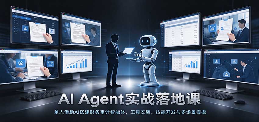 AI Agent实战落地课:单人借助AI搭建财务审计智能体,工具安装、技能开发与多场景实操插图 AI Agent实战落地课:单人借助AI搭建财务审计智能体,工具安装、技能开发与多场景实操插图