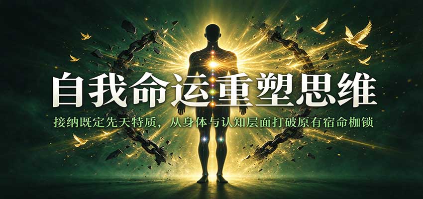 自我命运重塑思维：接纳既定先天特质，从身体与认知层面打破原有宿命枷锁-副业部