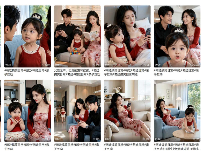 （20807期）1小时学会AI亲子搞笑短剧制作：爆款账号拆解+剧情脚本+人物互动+拍摄剪辑，跑通涨粉带货完整链路插图2